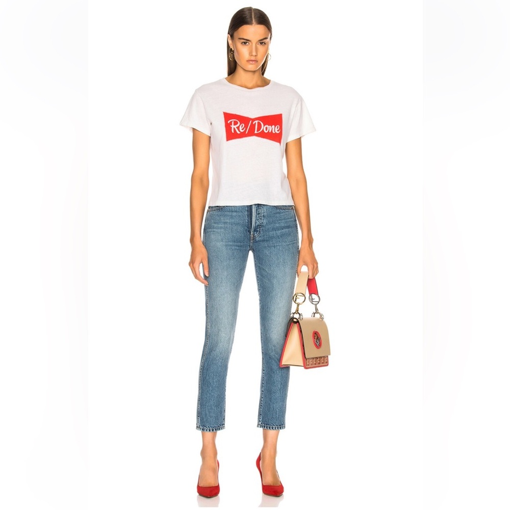 NWOT Re/Done Double Needle Crop Jean